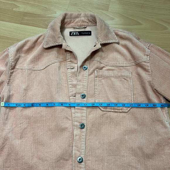 ZARA PINK CORDUROY SHACKET - Picture 4 of 6